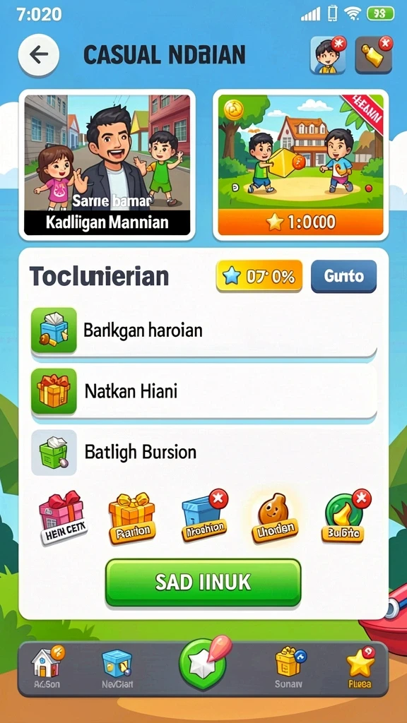 Mode permainan yang beragam dan menantang.