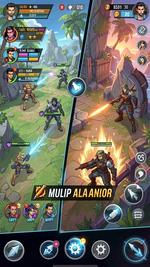 Tangkapan layar menampilkan aksi seru di dalam game.