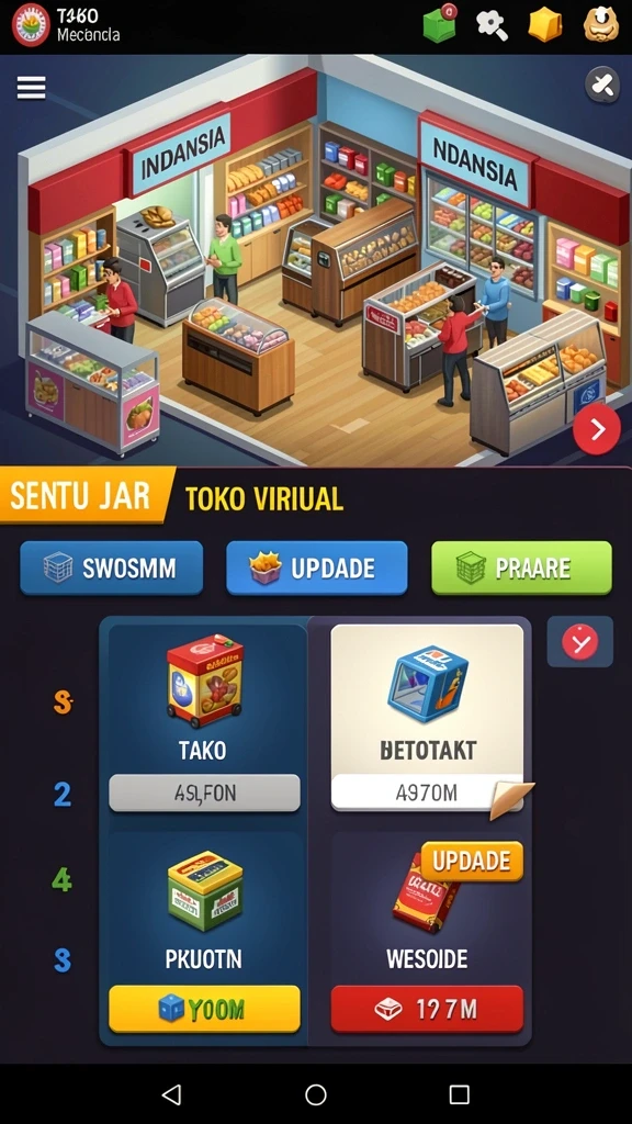 Screenshot menampilkan antarmuka permainan yang menarik.