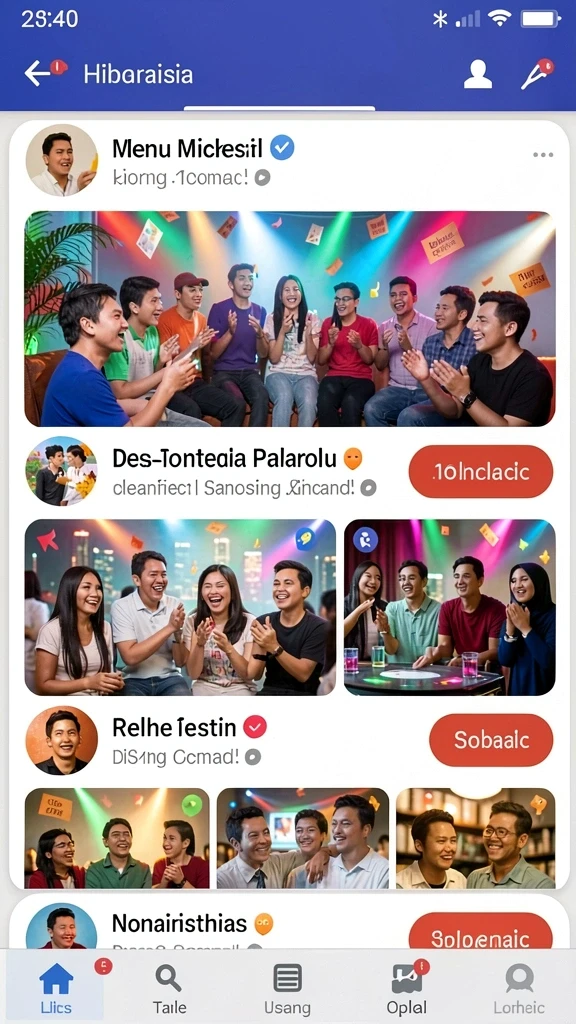 Tampilan antarmuka pengguna yang menarik.