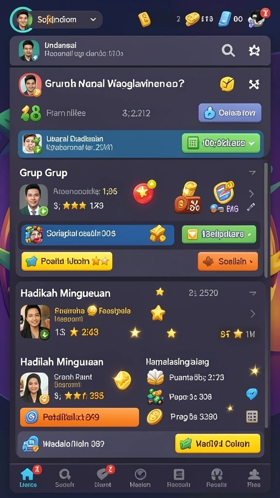 Fitur multiplayer sambil bersenang-senang dengan teman.