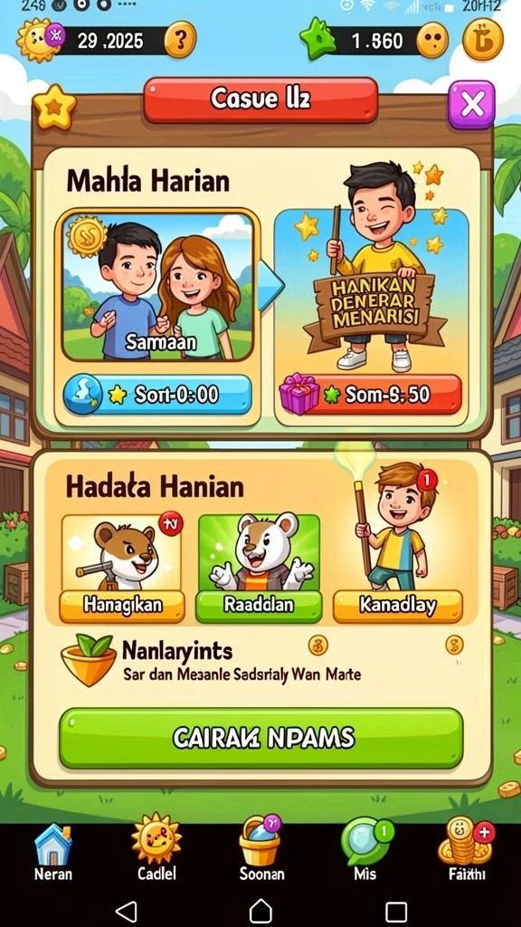 Tampilan antarmuka aplikasi yang user-friendly.
