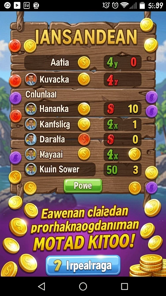 Tampilan awal yang menarik dengan grafis memukau.