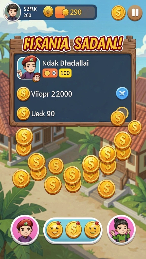 Menunjukkan karakter yang dapat dipilih dalam game.