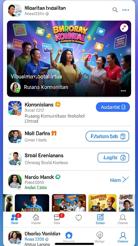 Berinteraksi dengan teman untuk melihat peringkat mereka.