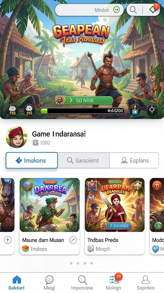 Visual yang menarik dan penuh warna.