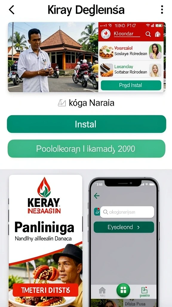 Tampilan awal permainan yang menarik dan penuh warna.