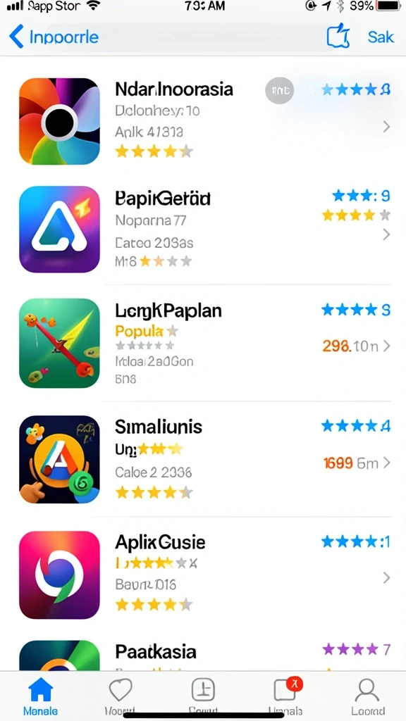 Tampilan antarmuka yang modern dan mudah digunakan.