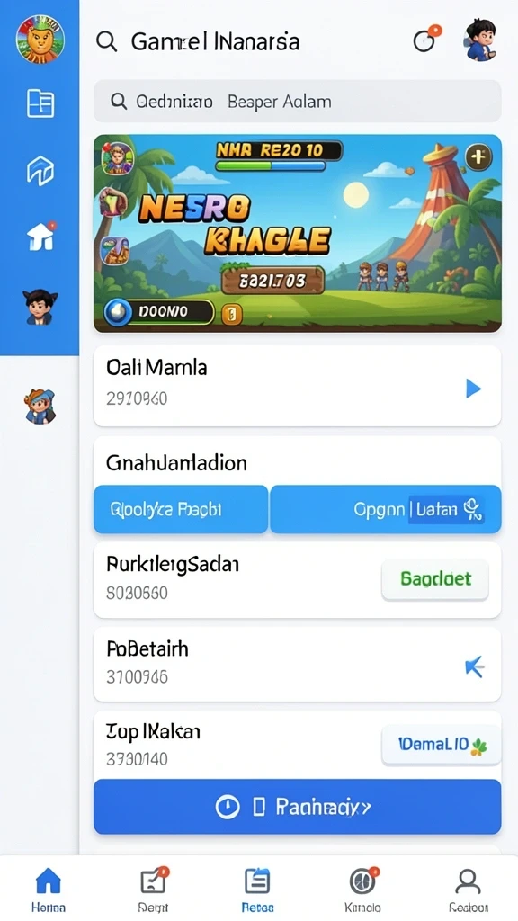Tampilan awal K3K3 yang menarik dan penuh warna.