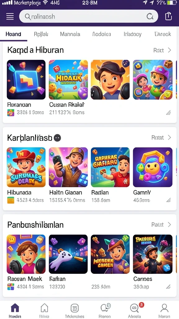 Gambar karakter utama dalam aksi petualangan.