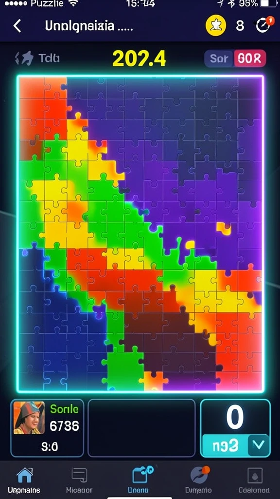 Dampak visual dari level yang menantang dan mendebarkan.