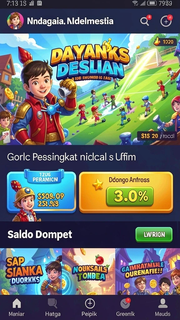 Pengalaman bermain yang seru dan penuh tantangan.