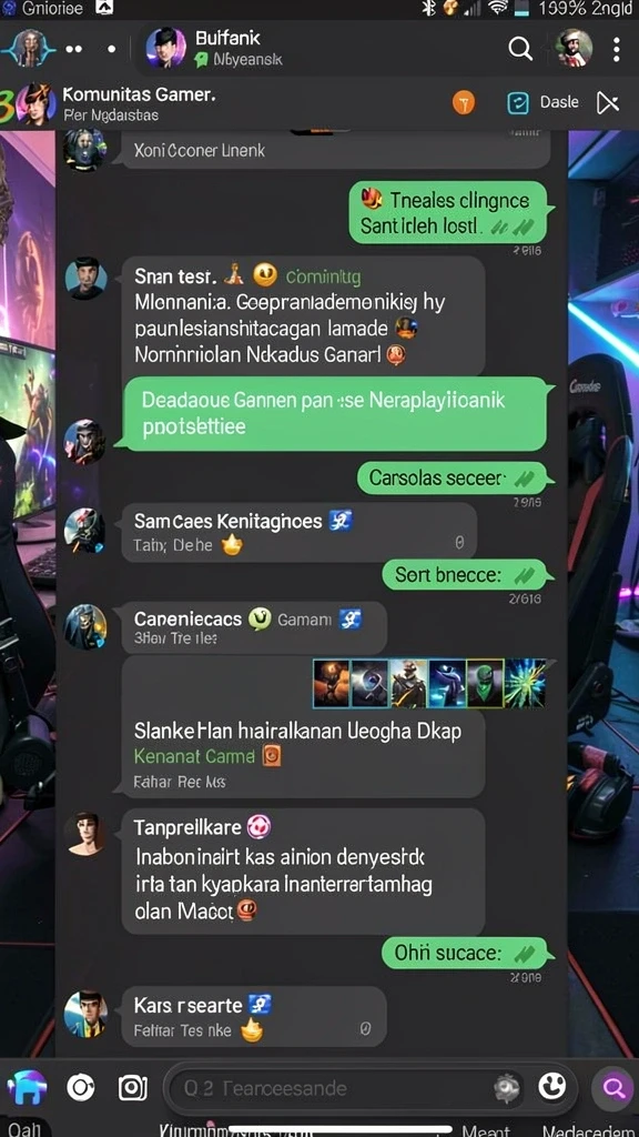 Karakter-karakter unik dengan kemampuan yang beragam.