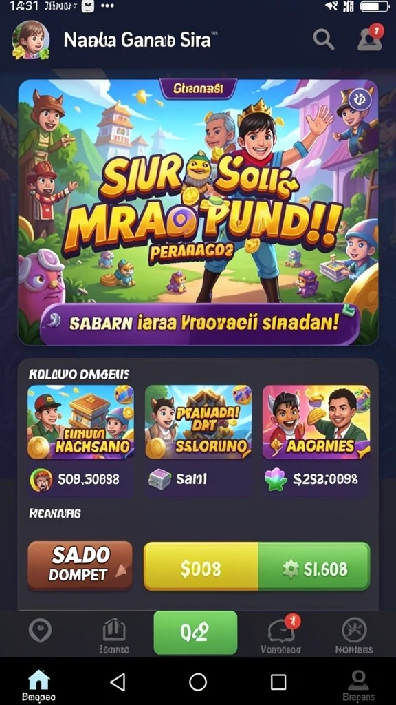Beragam pilihan permainan judi tersedia di aplikasi ini.