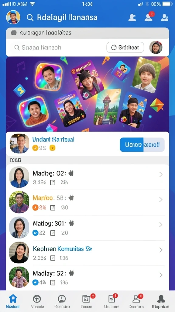 Komunitas aktif yang mendukung pemain baru.