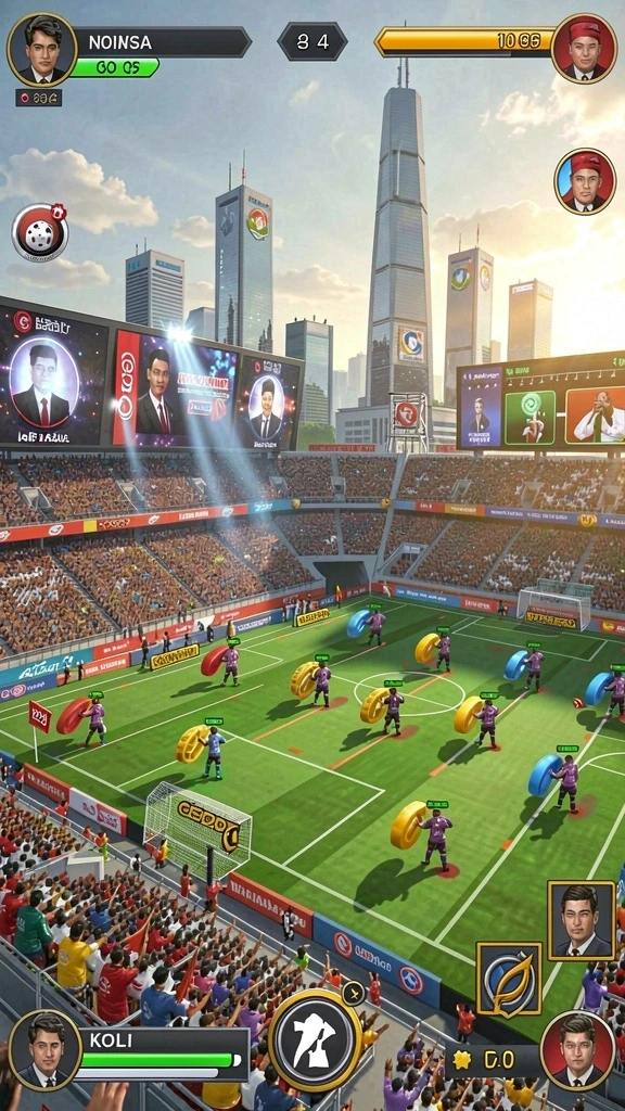 Gambaran fitur komunitas dalam game yang aktif.