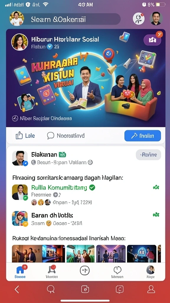 Screenshot menunjukkan antarmuka utama yang menarik dan mudah digunakan.